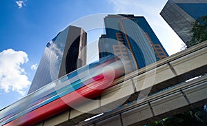 Urban monorail train