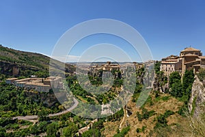 Urban and natural landscape in Cuenca Spain photo