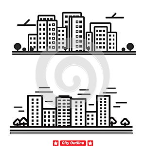 Urban Opus Craft Masterful Cityscape Designs with Our Extensive Vector Silhouette Library