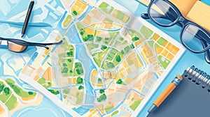 Urban Planning Tools and Map Layout for City Design and Development