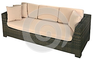 Urban rattan sofa