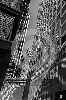 Urban reflection in monochrome