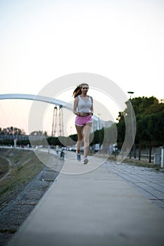 Urban running exercise