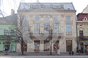 Urban scene with beautiful old building in european town