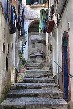 Urban scenic of Vietri in Amalfi Coast