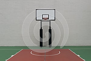 Urban Street Basketball Court and Hoop