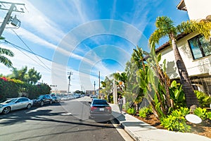 Urban street in Pismo Beach