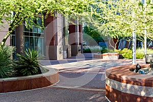 Urban streetscapes and buildings in downtown Phoenix, AZ