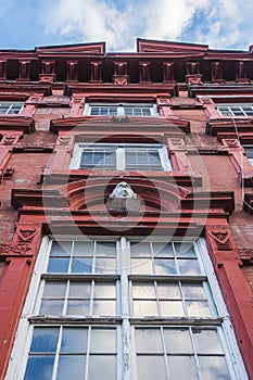 Urban tenements in Manhattan