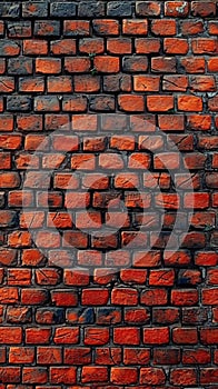 Urban texture Red brick wall background, perfect for graffiti