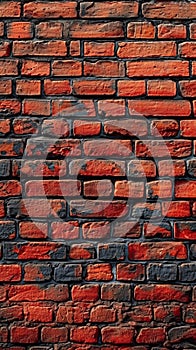 Urban texture Red brick wall background, perfect for graffiti