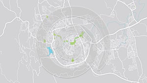 Urban vector city map of Abha, Saudi Arabia, Middle East photo