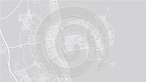 Urban vector city map of Al Qatif, Saudi Arabia, Middle East photo