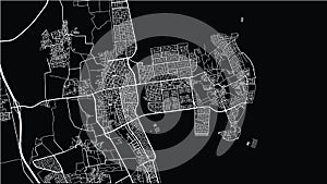 Urban vector city map of Al Qatif, Saudi Arabia, Middle East photo