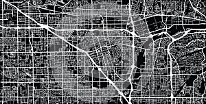 Urban vector city map of Anaheim, California , United States of America photo