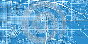 Urban vector city map of Aurora, Colorado , United States of America