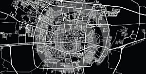 Urban vector city map of Celaya, Mexico photo