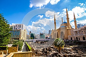 Urban view of Beirut in Lebanon