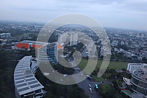 Urban view in the center of Serpong city