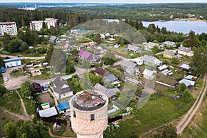 Urban village of Nikolsky on the Svir river, Leningrad region near Karelia, .