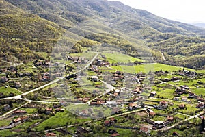 Urban Village View. View from Mount Aida, Haskovo, Bulgaria