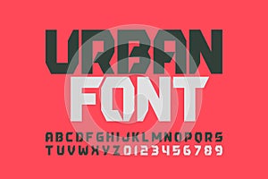 Urbanism style font