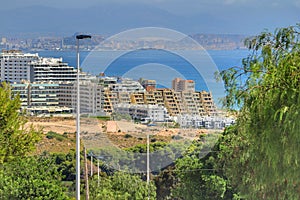 Urbanization in Arenales del Sol beach in Alicante
