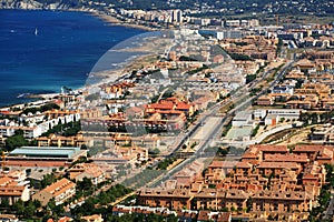 Urbanization of coastal city