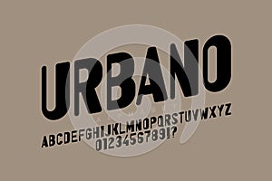 Urbano font photo