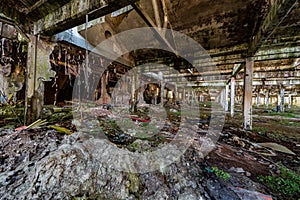 Urbex photography in a former abandoned cotton mill photo