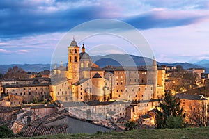 Urbino, Italy medieval walled city in the Marche Region