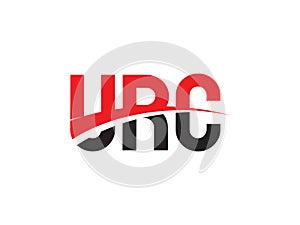 URC Letter Initial Logo Design Vector Illustration