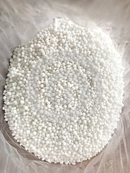 Urea Fertilizer in a plastic bag