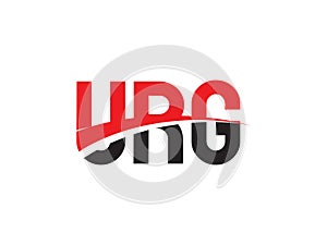 URG Letter Initial Logo Design Vector Illustration