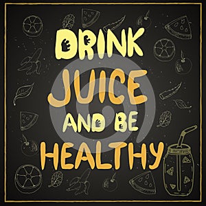 urge to drink juice and be healthy