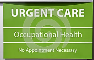 Urgent Care Sign