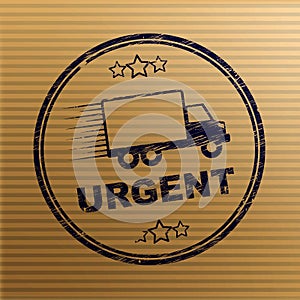 Urgent concept icon means important significant and essential - 3d illustration photo