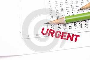 Urgent document, bank statement
