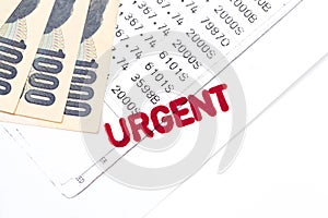 Urgent document, bank statement