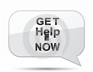 Urgent Get Help Now Support Message Icon