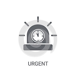 Urgent icon. Trendy Urgent logo concept on white background from