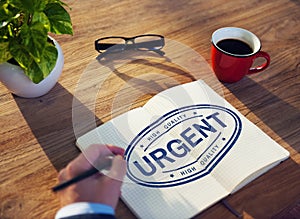 Urgent Important Priority Stamp Word Concept