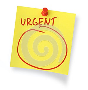 Urgent note