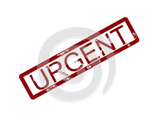 Urgent rubber ink stamp