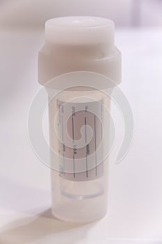 Urin sample container photo