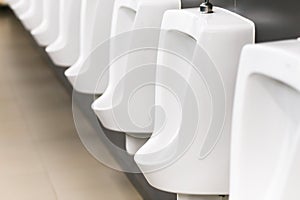 Urinals in Public Toilet