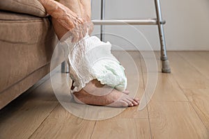 Urinary Incontinence in elderly and changing diaper