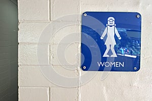 Urinary Urgency Toilet Sign for Girls