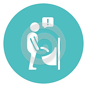 Urinate Isolated Vector Icon that can be easily modified or edit