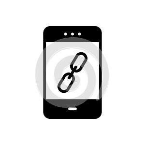 Url vector glyph flat icon